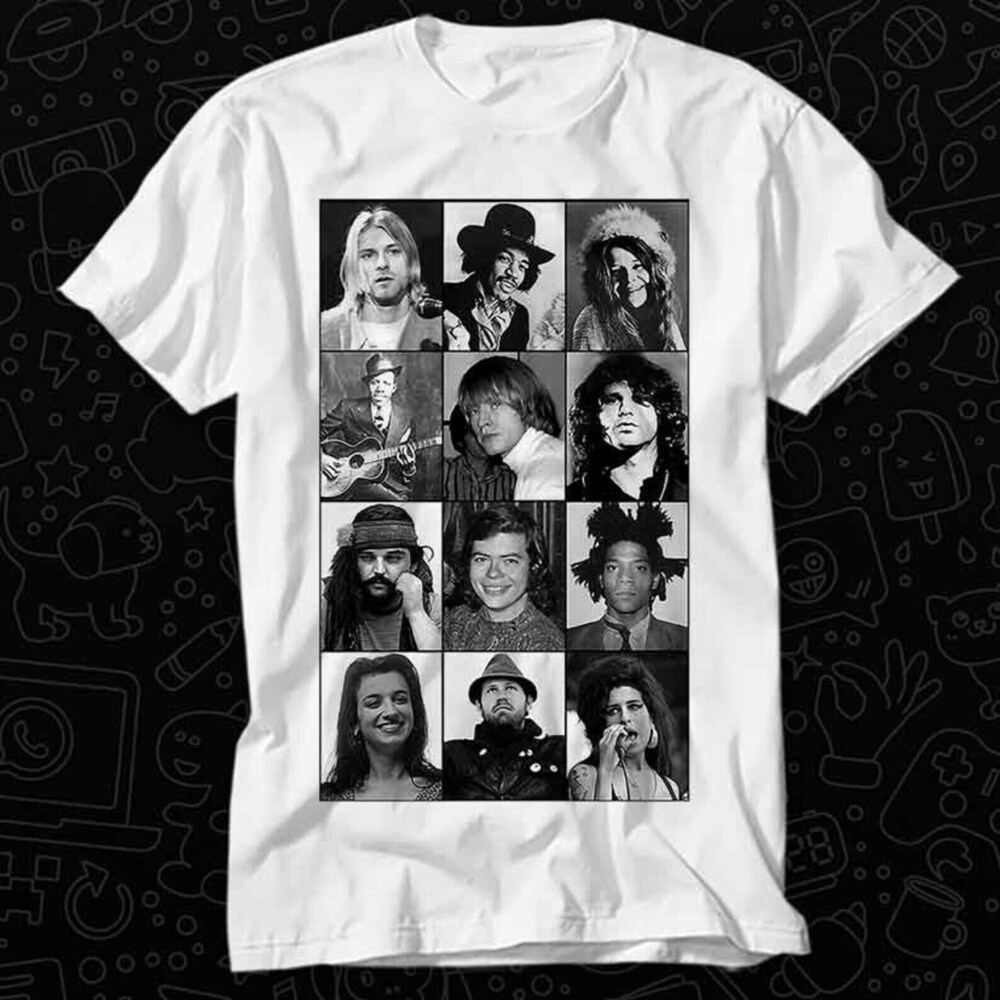 Celebrities That Died Age 27 Club Rock Stars Famous Music T Shirt